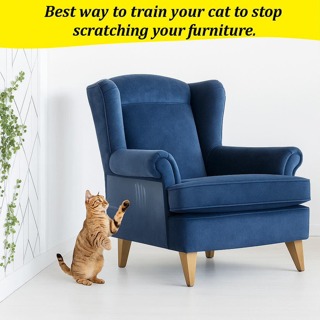 2Pcs Cat Scratch Sofa Protection Pads Self-Adhesive Pet Furniture Protectors Cover Anti-Cat Scratch Couch Guard Pads Stickers